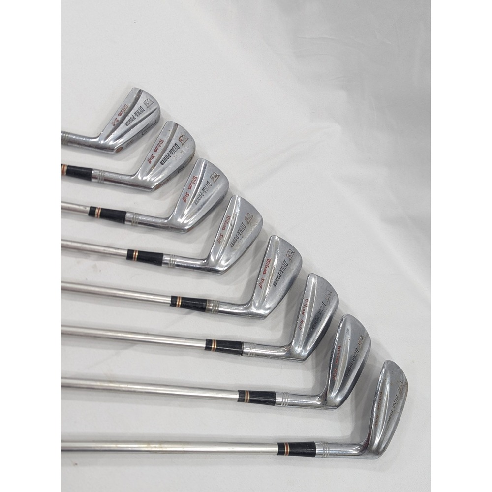 Right Handed Vintage Wilson Staff Dynapower Irons 2,‎ 4, 5, 6, 7, 8, 9,   37"